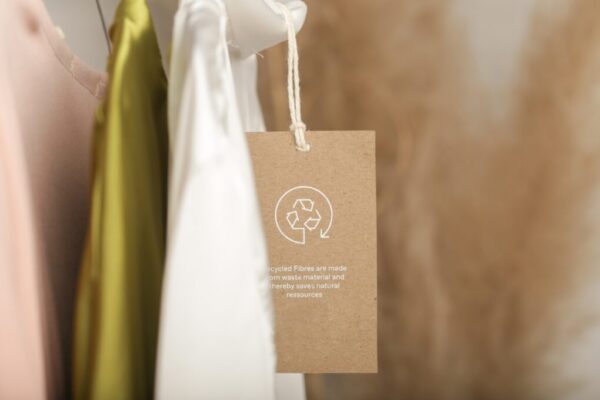 Clothes hanging on hangers produced with sustainable materials 1